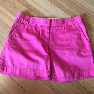 J Crew 5 inch Pink Chino Shorts Size 2
